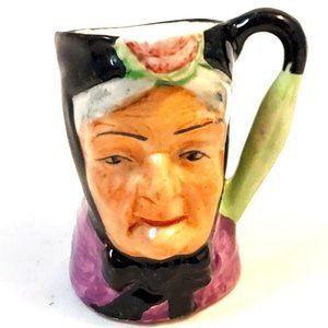TOBY JUG ARTONE ENGLAND 3” HANDPAINTED GRANNY FINE PORCELAIN HIGH GLAZE MINIATUR